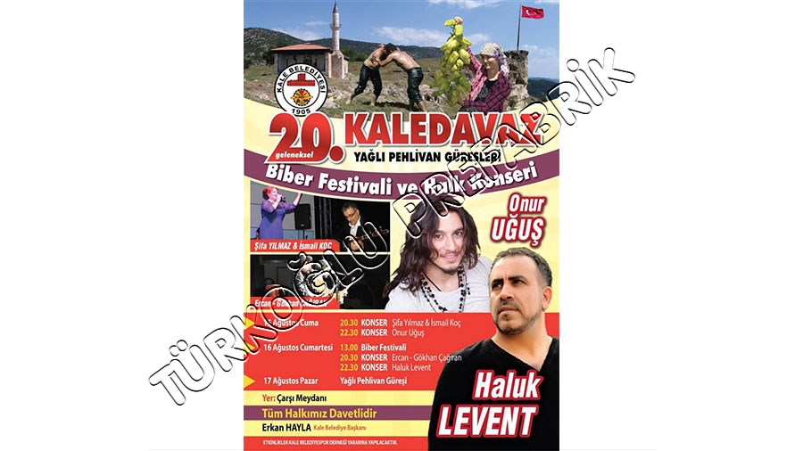 20. Kaledavaz Yağlı Pehlivan Güreşleri ve Biber Festivali