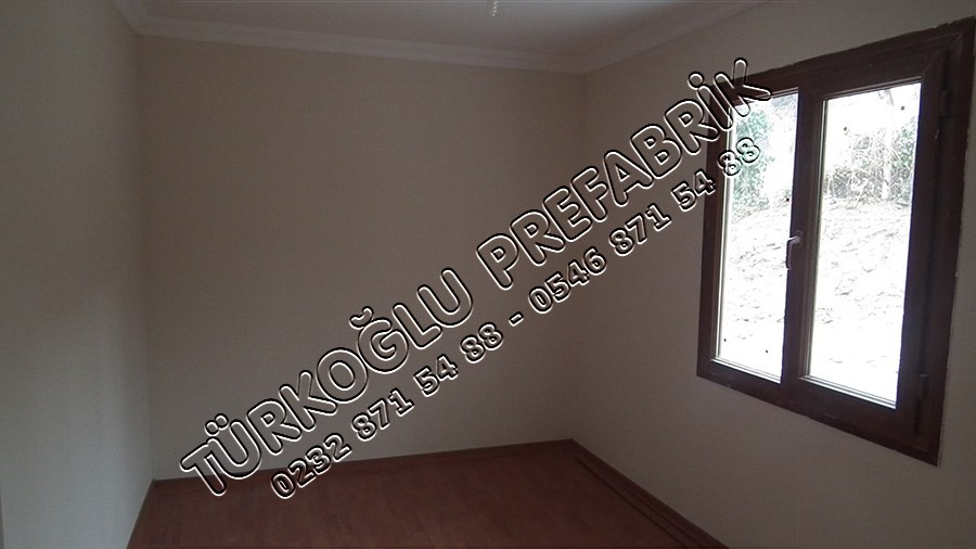 Bademli İki Katlı Prefabrik ev Yapımı