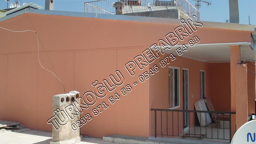 Betonarme Bina Üzerine Prefabrik ev